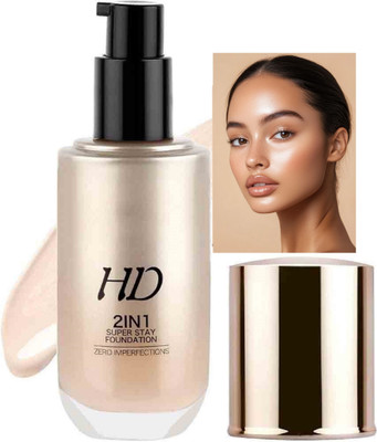 Jiwoo Foundation with Primer Base Oil Control & Poreless  Foundation(IVORY, 60 ml)