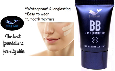 BLUEMERMAID SMOOTH FINISH OIL FREE FULL COVERAGE MATTE BB CREAM FOUNDATION Foundation(BEIGE, 30 ml)