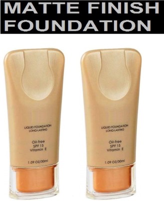 Amaryllis HD Foundation Weightless Smooth & Velvet Touch, Face MakeUp Foundation(Beige, 60 ml)