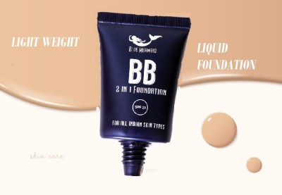 BLUEMERMAID Full Coverage Liquid Foundation Waterproof & Lasting Foundation(IVORY, 30 ml)