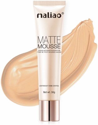 maliao Matte Liquid Mousse  Foundation(NATURAL BEIGE, 30 g)