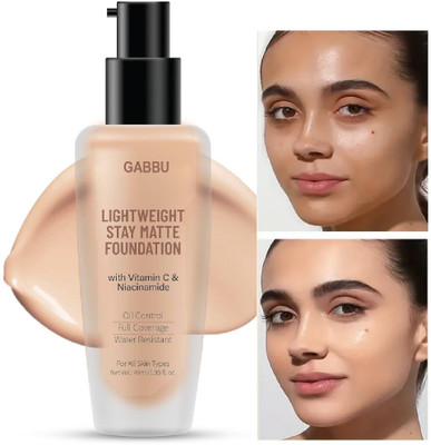 GABBU CC Cream Foundation - Smooth Application SPF-25 Waterproof-1 Foundation(Natural, 40 ml)