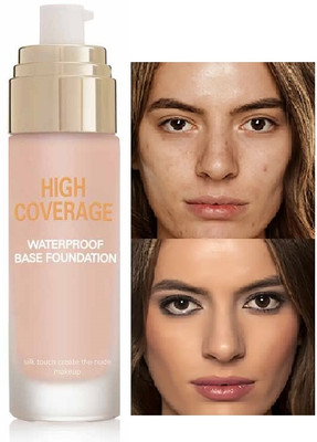 WOONGMI High Performance | Water-Resistant | Easy to Blend | Foundation(Beige, 60 ml)