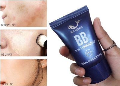 BLUEMERMAID HIGH COVERAGE MAKEUP LIQUID FOUNDATION WATERPROOF FORMULA Foundation(BLUE, 30 ml)