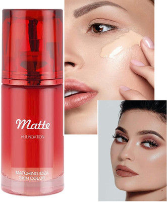 AFARAXIA Use Flawless Finish Foundation full Coverage Lightweight Oil-Free Formula Foundation(beige, 60 ml)