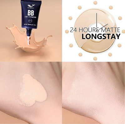 BLUEMERMAID BB FOUNDATION MADE WITH FULL COVERAGE FORMULA WOMEN MAKEUP MATTE FINISH Foundation(IVORY, 30 ml)