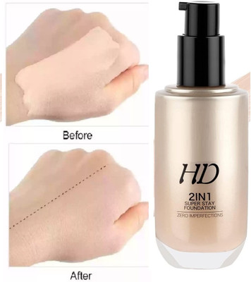 Latixmat Full Coverage 2 in 1 Foundation Matte Finish Foundation(Beige, 60 ml)