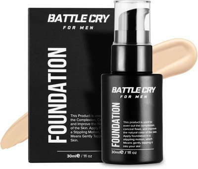 Battlecry Foundation | Skin Tint For Men Foundation(Light, 30 ml)