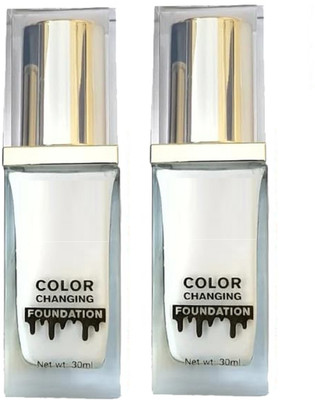 REIMICHI Color Changing Foundation Satin Finish Foundation combo Foundation(WHITE, 60 ml)
