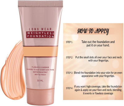 DARVING Foundation For Face Makeup With Matte Finish Foundation(WARM IVORY, 30 ml)