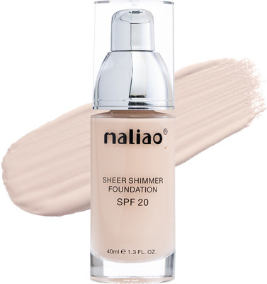 maliao SHEER SHIMMER | Foundation | Blur Imperfection | with Glycerin Foundation(White Ivory, 40 ml)
