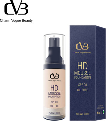 CVB cvbSuper HD Professional foundation Invisible Cover 02 30ml Foundation(Soft lvory, 30 ml)