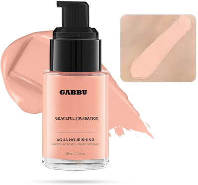GABBU Beige Ultra Glow Foundation with Matte Finish, Water Proof Foundation(BEIGE, 30 ml)