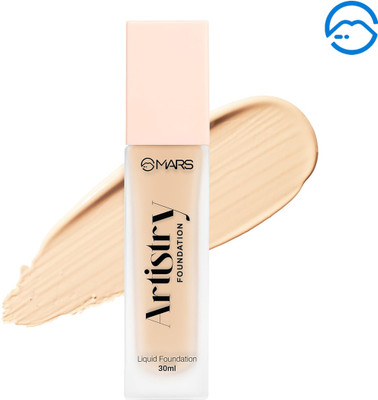 MARS Matte Finish Artistry Liquid Foundation | Waterproof & Long-Lasting Foundation(03-MEDIUM BUFF, 30 ml)