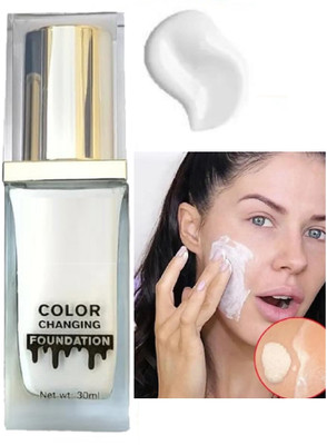 Jiwoo Long Lasting Waterproof Color Changing  Foundation(WHITE, 30 ml)