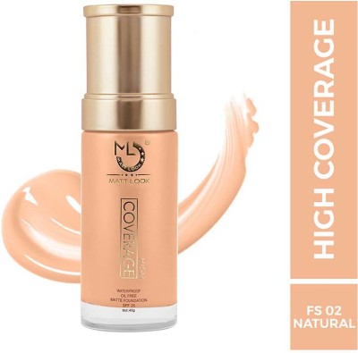 MATTLOOK High Coverage Waterproof oil Free Matte Foundation SPF 25-03 NATURAL Foundation(03 NATURAL, 45 g)