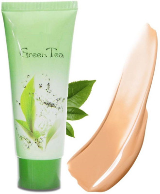 THTC Matte Foundation With Green Tea Extract Full Coverage Foundation(Light Beige, 60 ml)