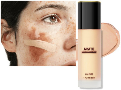 tanvi27 Oil Control Refreshing And Moisturizing Dark Circles Corrector Matte  Foundation(WHITE IVORY, 60 ml)