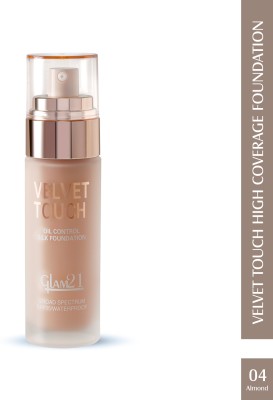 Glam21 Velvet Touch High Coverage Foundation SPF35 Longlasting Matte Finish, Waterproof Foundation(Almond, 50 g)