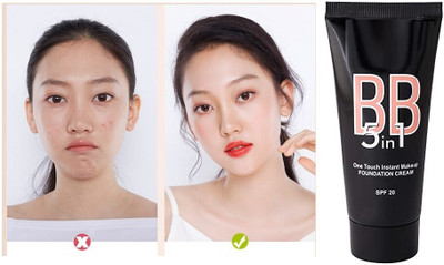 BLUEMERMAID MATTE FINISH HIGH COVERAGE BB FOUNDATION WITH SPF 20 Foundation(IVORY, 60 g)