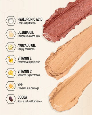Albon Cosmetics Flawless Fusion 3in1 Conceal, Cover & Glow – Mousse Base  Foundation(DW1, DW2, 14 ml)