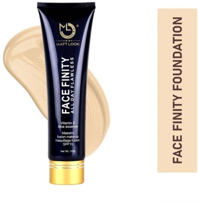 MATTLOOK Face Finity All Day Foundation Flowless Coverage With Matte Finish-02 Foundation(Mid-Light, 100 g)