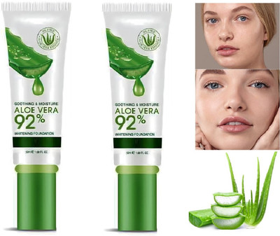 GFSU - GO FOR SOMETHING UNIQUE PACK OF 2 HIGH COVERAGE WATERPROOF FOUNDATION Foundation(BEIGE, 100 ml)