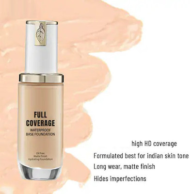 Sheny Foundation Silk Touch High Coverage Waterproof Base Foundation 45 ml Foundation(beige, 45 ml)