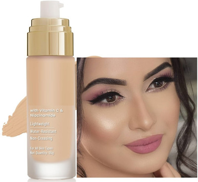 GABBU Foundation Cream Glowing Skin Moisturiser SPF 15 Light Weight Blendable Foundation(beige, 35 ml)