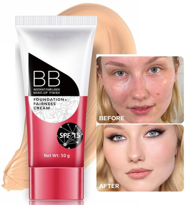 REIMICHI All Hours Foundation - Full Coverage, Waterproof, Oil Control, SPF 15 Foundation(beige, 50 ml)