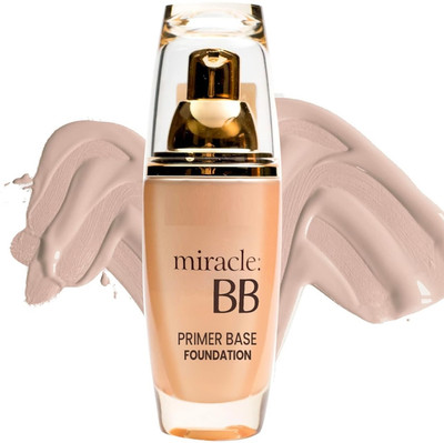THTC Foundation For All Skin Types With Primer Base Foundation(GOLDEN BEIGE, 60 ml)