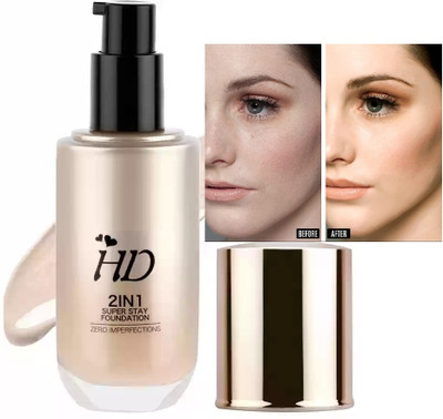 Latixmat Invisible Finish LONG LASTING SUPER HD FULL COVERAGE FOUNDATION Foundation(BEIGE, 60 ml)