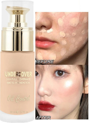 DARVING Full Coverage Foundation High Coverage oil Free Foundation(Beige, 30 ml)