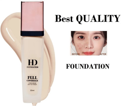 USBK Lightweight Texture Natural Glow With Matte Finish Full Coverage Foundation(Ivory, 35 ml)