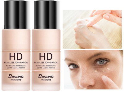 Latixmat PRO Banana Moisture Flawless Foundation Combo Foundation(Beige, 60 ml)