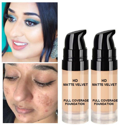 Latixmat High Coverage Oil Free Flawless Mini  Foundation(Beige, 30 ml)