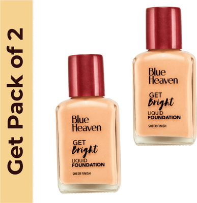 BLUE HEAVEN get bright founation (30ml X 2) er Foundation(Natural, 60 ml)