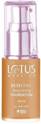 LOTUS MAKE - UP Ecostay Nourishing SPF-20 All Skin Types Foundation(L4-Hazelnut Star, 30 ml)