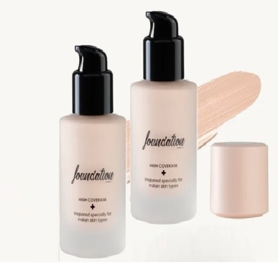 THTC LONG LASTING AND WATERPROOF LIQUID FOUNDATION Foundation(NATURAL BEIGE, 80 ml)