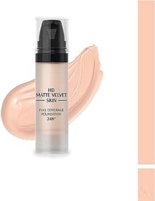 Jiwoo BASE LIQUID MATTE FINISH FACE FOUNDATION FOR ALL SKIN TONE Foundation(ivory, 15 ml)