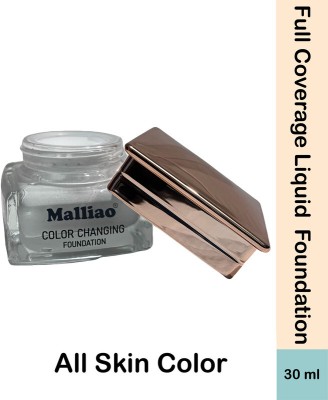 Malliao Color Changing Water Proof With Satin Finish Foundation Foundation Shed-01 Foundation(White Ivory, 30 ml)