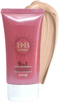 NADJA 9in1 SPF 45 Matte Foundation water-resistant Foundation BB Cream Foundation(BEIGE, 50 ml)