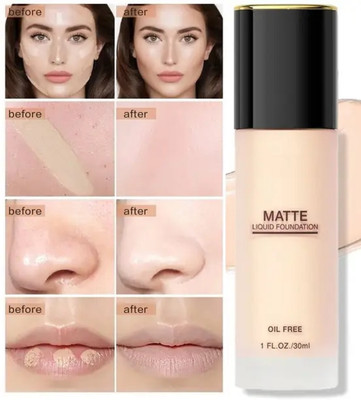 AFARAXIA MATTE FINISH WATER PROF & LONG LASTING LIQUID FOUNDATION Foundation(Beige, 30 ml)