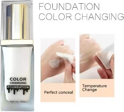 GABBU Flawless Color Changing Foundation Makeup Base Foundation(WHITE, 30 ml)