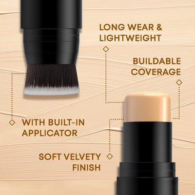 DARVING Face Foundation Stick With Inbuilt Brush  Foundation(BEIGE, 12 g)