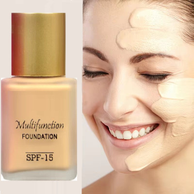 Sheny professional matte Finish Liquid Foundation, Full Coverage With SPF - 15 Foundation(BEIGE, 30 ml)