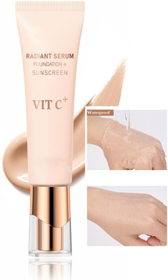 ADJD Foundation + Sunscreen VIT C With SPF 50 Foundation(NATURAL BEIGE, 50 ml)