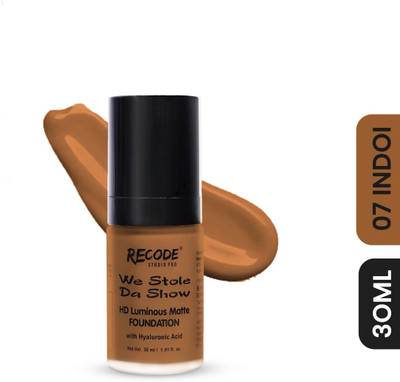 recode HD Luminous Matte  Foundation(07 Indoi, 30 ml)