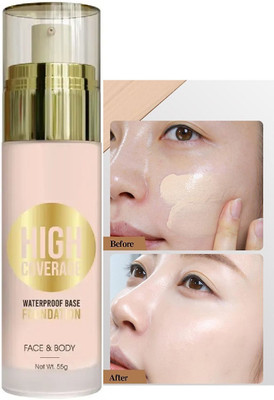 DARVING High Coverage Waterproof oil Free Matte  Foundation(IVORY, 55 g)