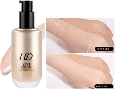 ADJD LONG LASTING SUPER HD FULL COVERAGE FOUNDATION Foundation(SOFT IVORY, 60 ml)